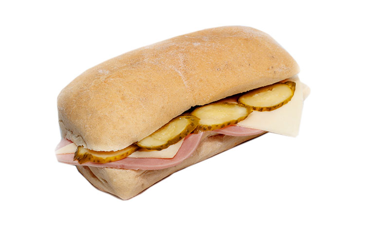 Bagheta cu muschi file si cascaval