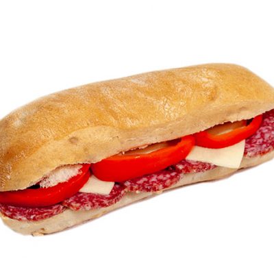 Sandwich premium salami (cu salam banatean si cascaval)