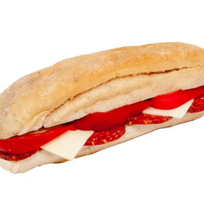 Sandwich premium picante (cu salam picant)
